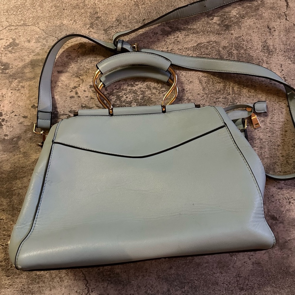 Elegant Sky Blue Shoulder Bag